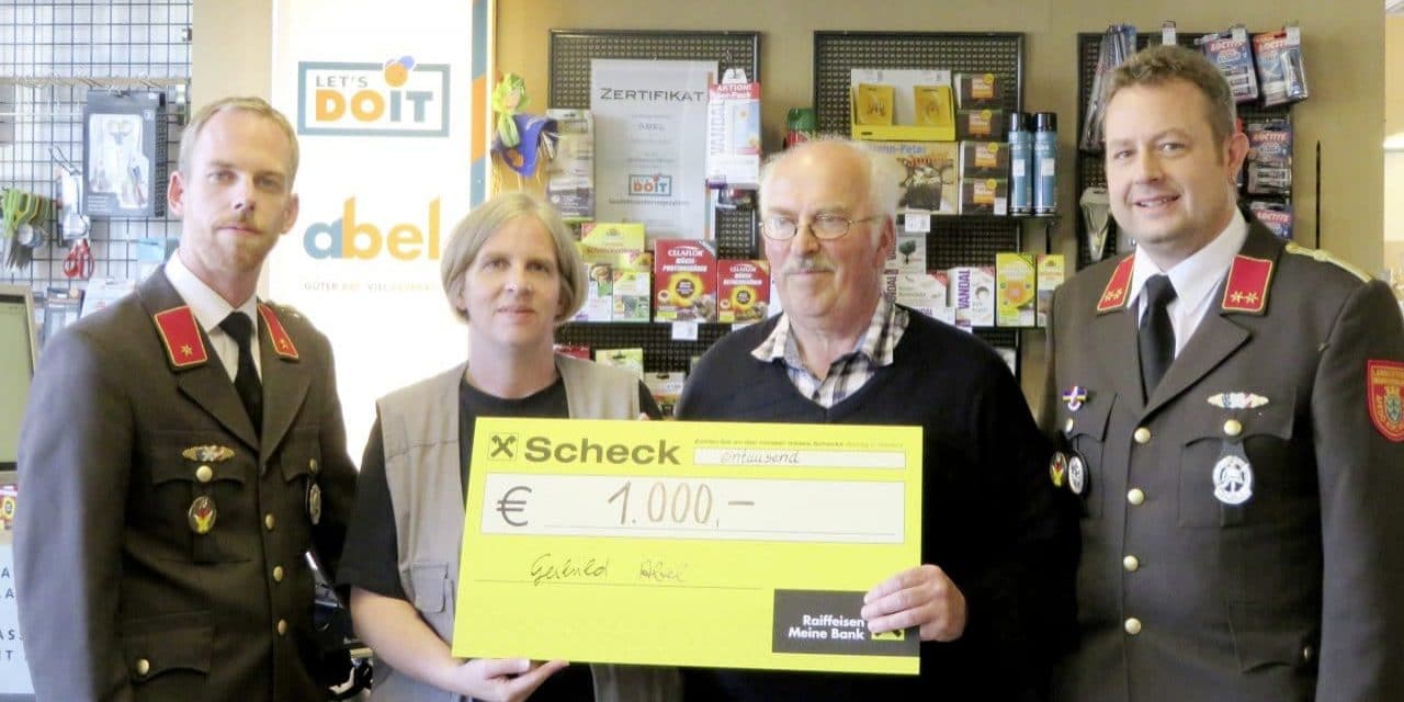 Groß­zü­gi­ge Spen­de<br class="clear">zum 50. Firmen-Jubiläum