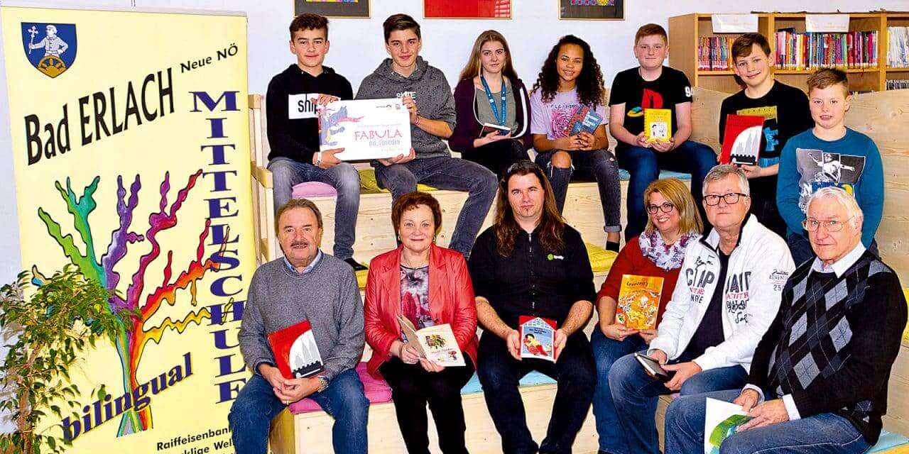 Lese­trep­pe für die Schüler