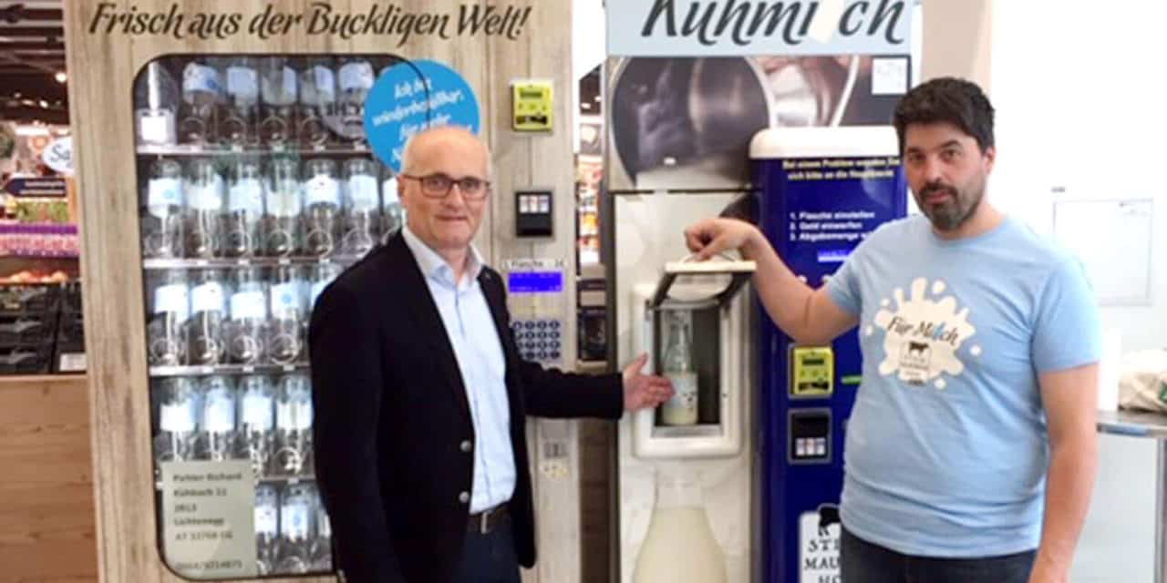 Bucklige Welt-Milch auf Knopfdruck