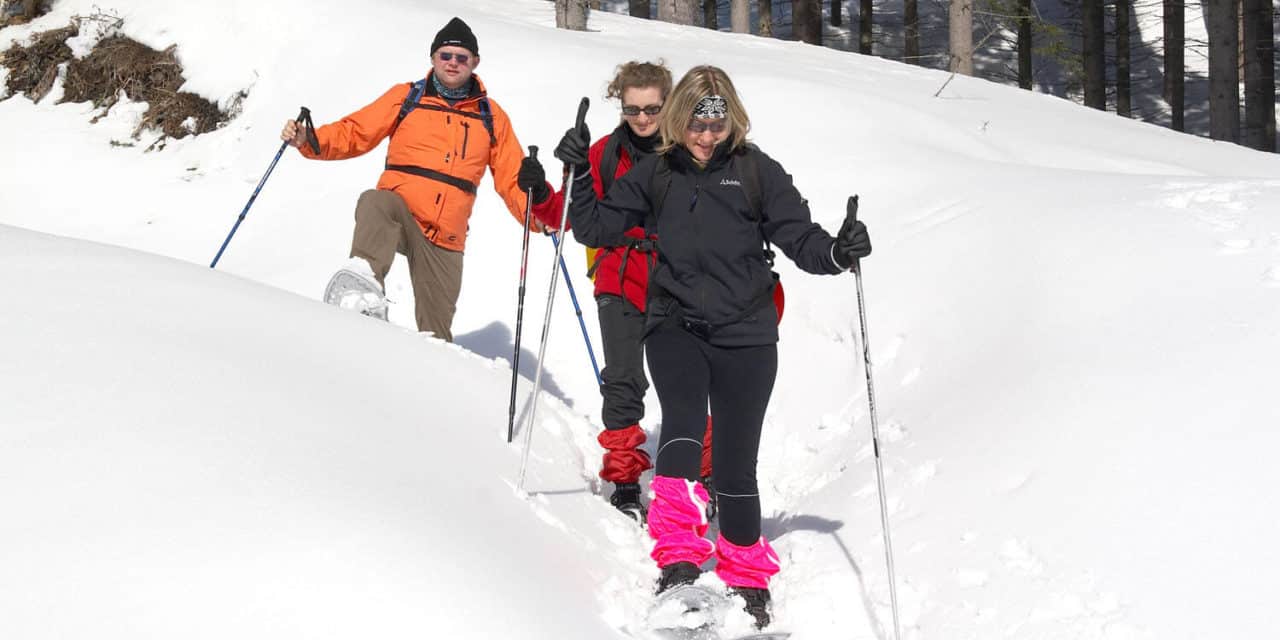 Ausflugstipp am Kampstein: Schneeschuhwandern