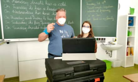 Hybrid-Unter­richt an der MS Kirchberg