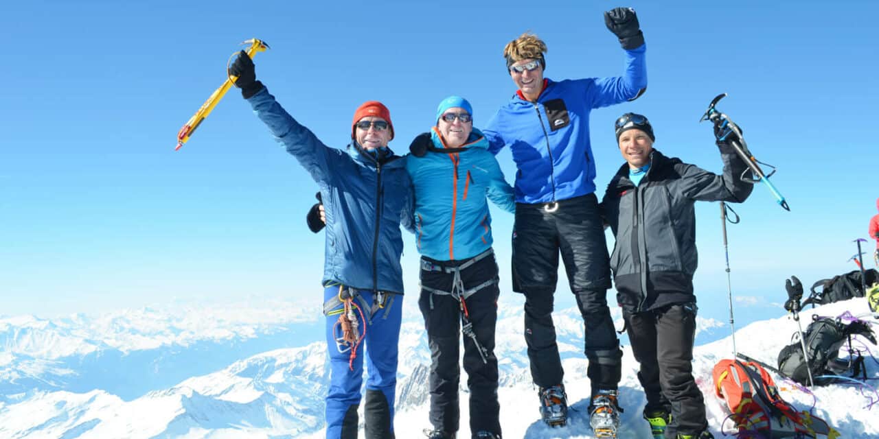 Mit den Tourenski im Hochgebirge