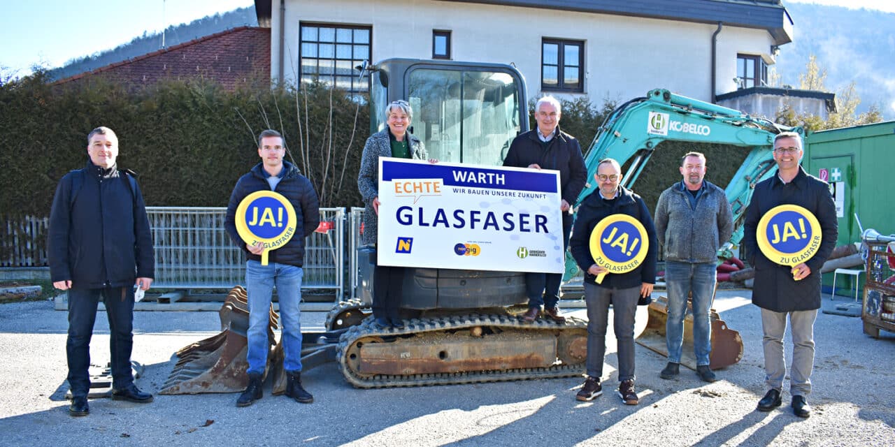 Baustart: Erste Glasfaser-Leitungen verlegt