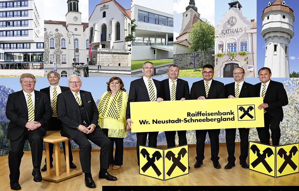 Ver­schmel­zung der Raiff­ei­sen­re­gio­nal­bank Wie­ner Neu­stadt mit der Raiff­ei­sen­bank Schneebergland 