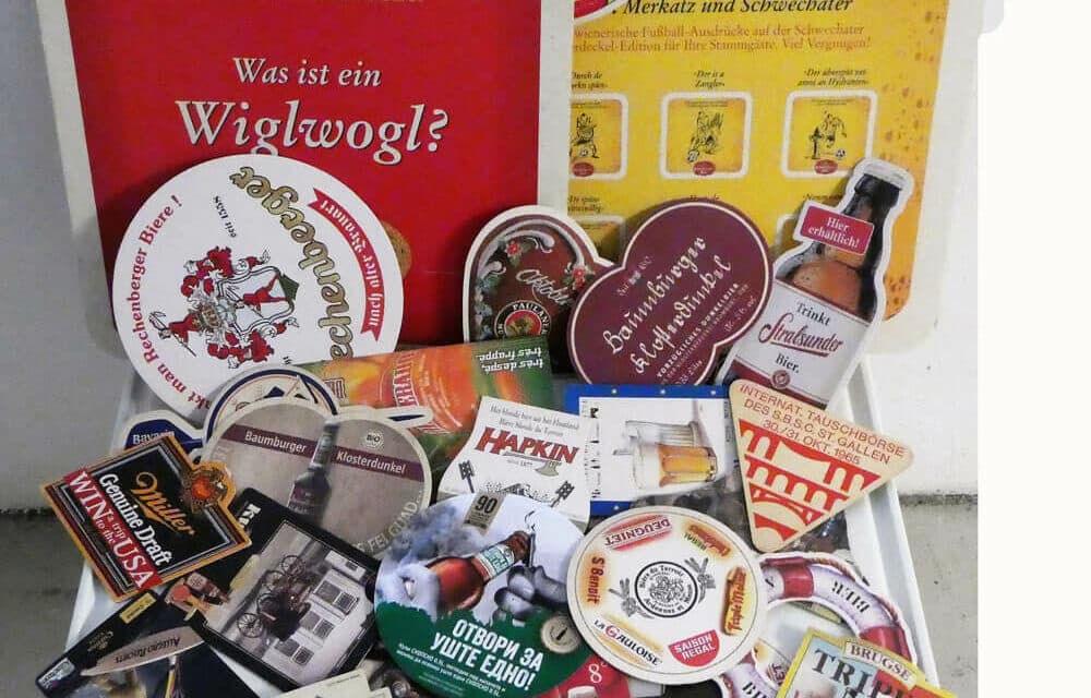 Bierdeckel aus aller Welt im Austausch