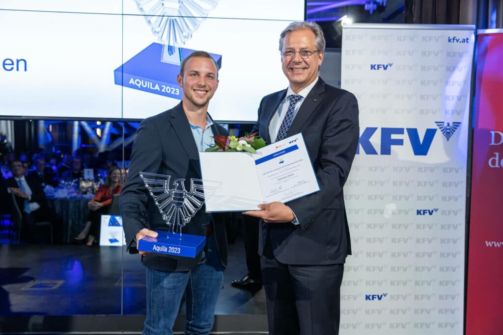 AQUILA-Preis für „SchulGehBus“-Projekt 1 AquilaNMSScheibling1